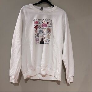 Taylor Swift Eras White Crewneck Sweatshirt
